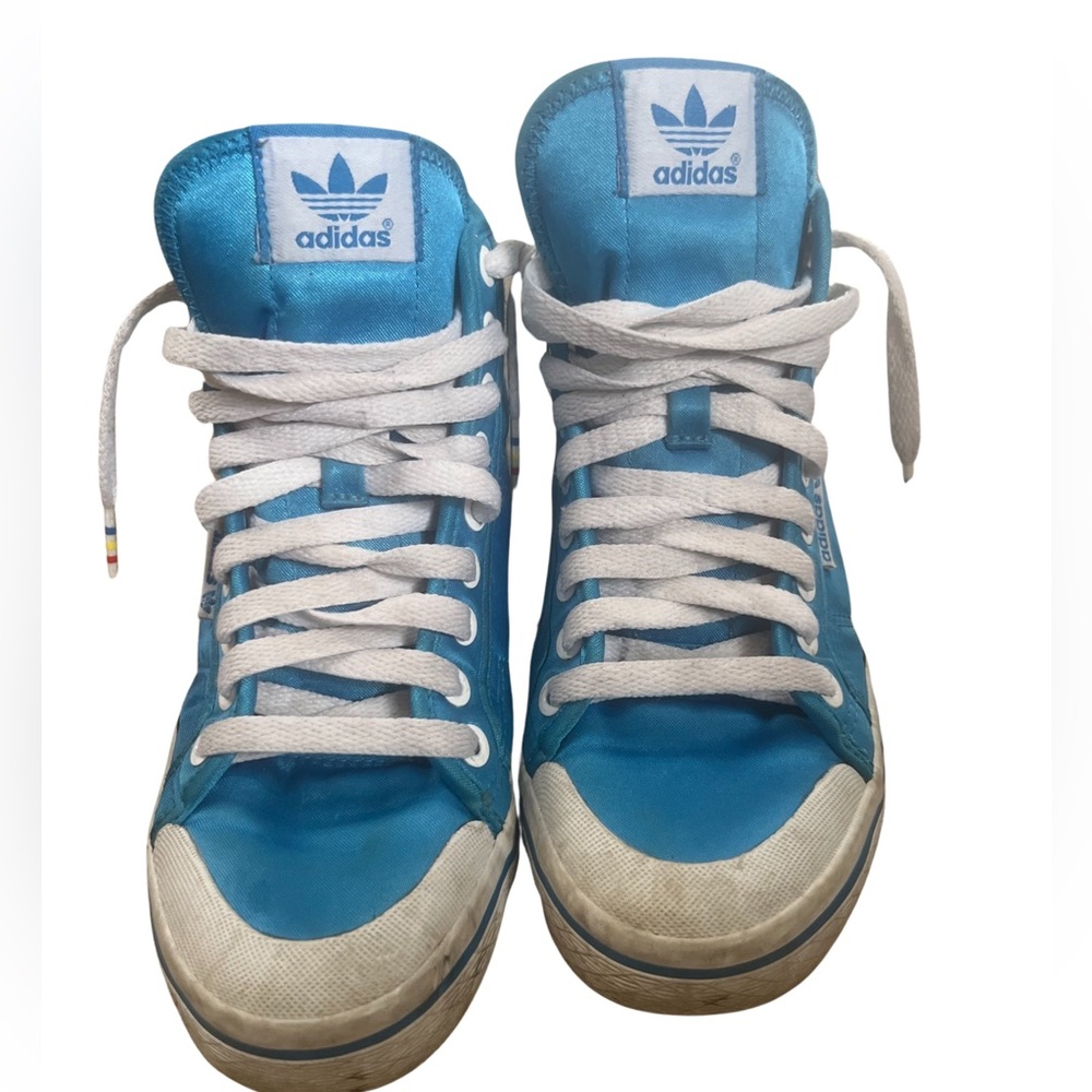 Adidas 2008 Blue satin sneakers